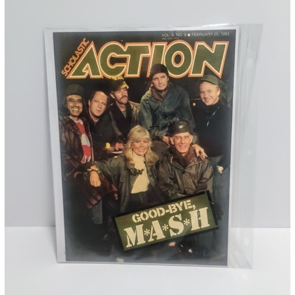 VINTAGE SCHOLASTIC ACTION MAGAZINE GOOD-BYE MASH FEBRUARY 25 1983